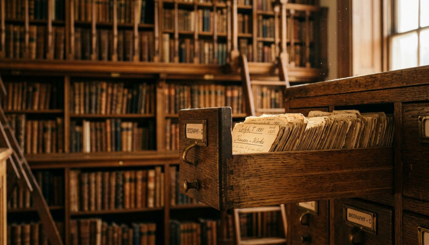 De la poussière à l’écrin : l’art méconnu du catalogue en bibliothèque